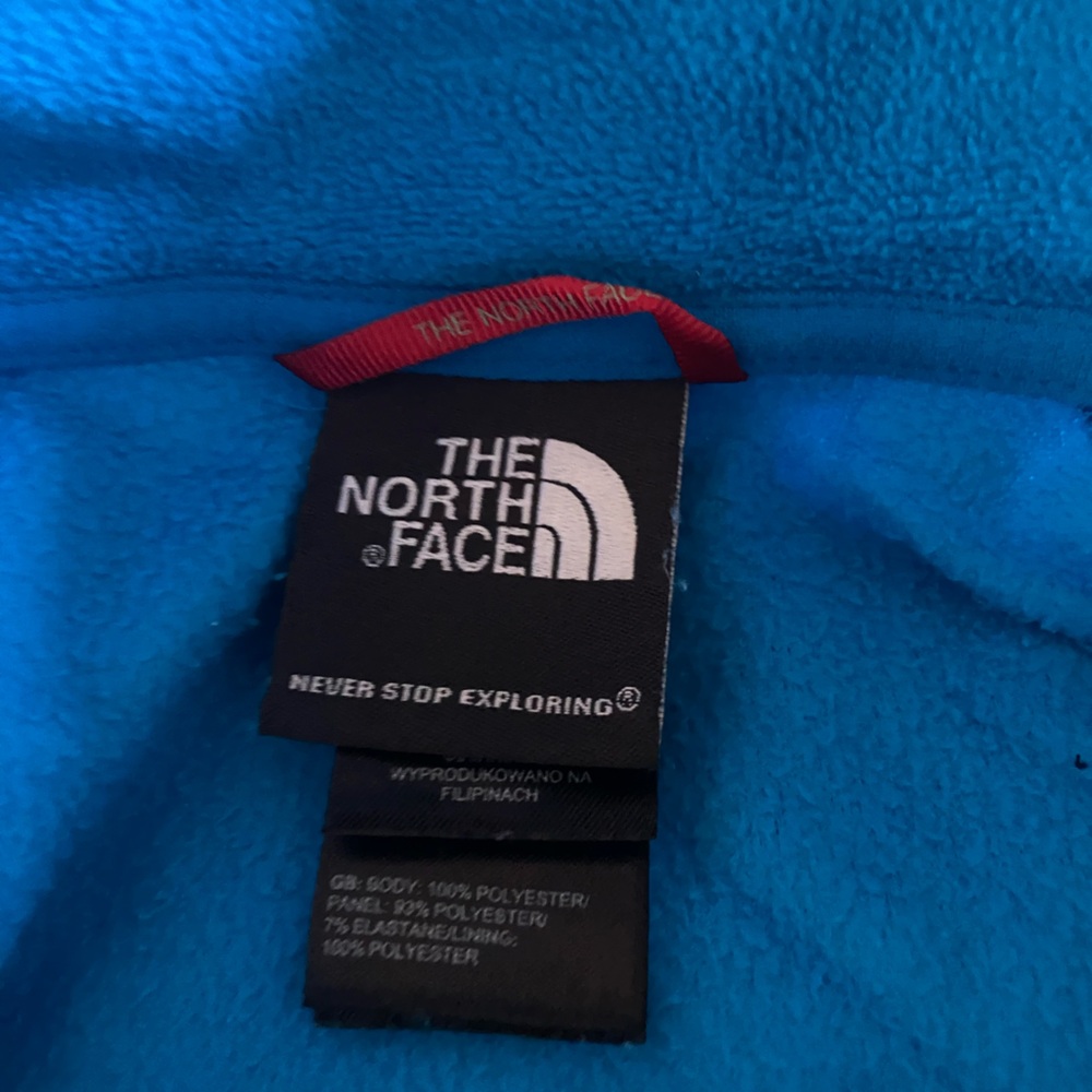 The North Face 100 Aurora men's fleece vest in blue and gray Size M - Picture 3 of 5